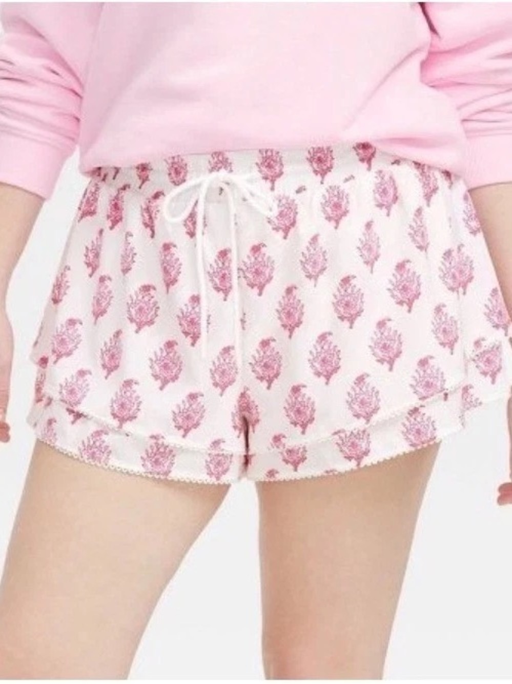 Women's Bouquet Drawstrings Shorts Pink - Roller Rabbit x Target M NWT
